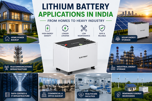 Applications of Lithium Batteries in India: From Homes to Heavy Industry