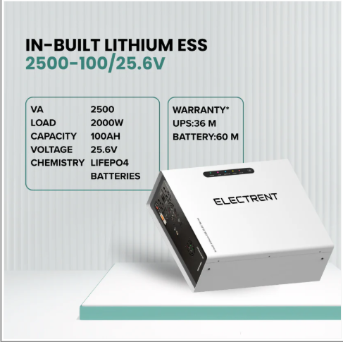 In-built Smart Lithium ESS 2500-100/25.6V