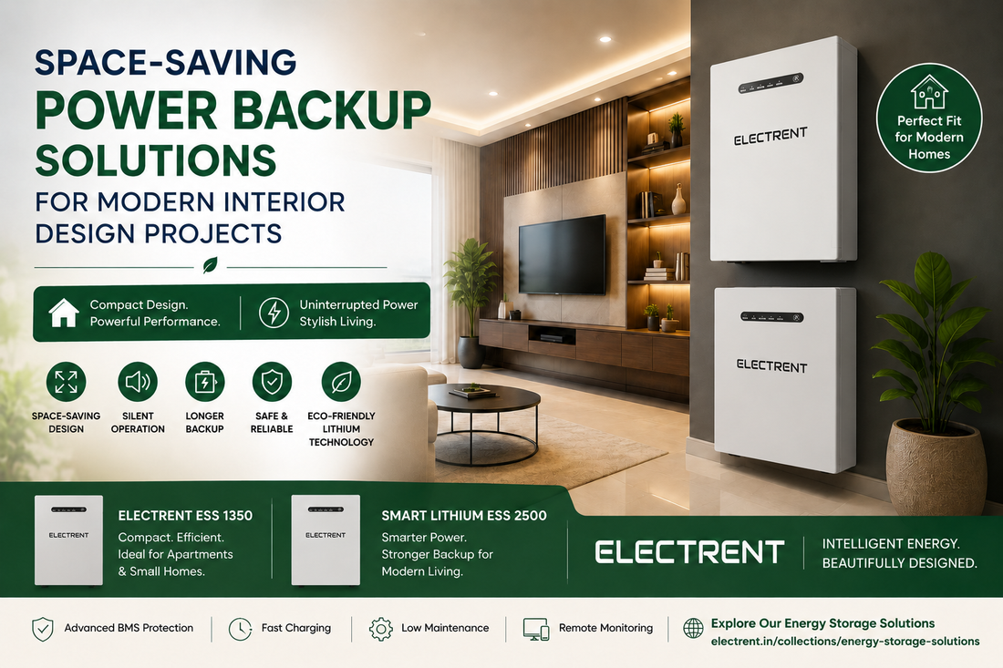 Space-Saving Power Backup Solutions for Modern Interior Design Projects