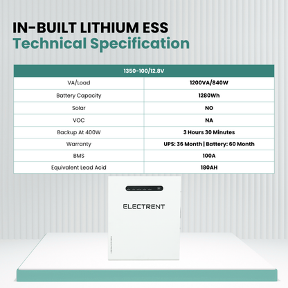 In-built Lithium ESS 1350-100/12.8V