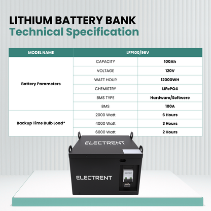Lithium Battery LFP100/120V