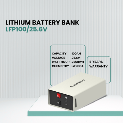 lithium Battery Bank LFP100/25.6V