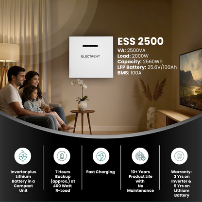 In-built Smart Lithium ESS 2500-100/25.6V