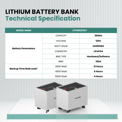 Lithium Battery LFP200/120V