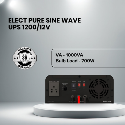 ELECT Pure Sine Wave UPS 1200/12V