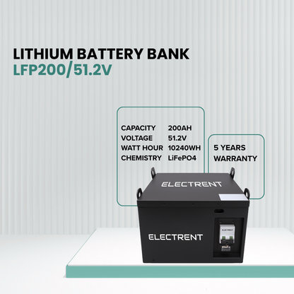 Lithium Battery Bank LFP200/51.2V