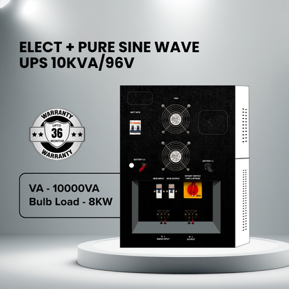 ELECT+ Pure Sine Wave UPS 10KVA/96V