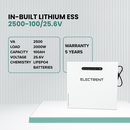 In-built Smart Lithium ESS 2500-100/25.6V